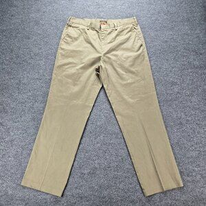 Dockers D4‎ Pants Mens 38x32 Beige Khaki Flat Front Preppy Casual